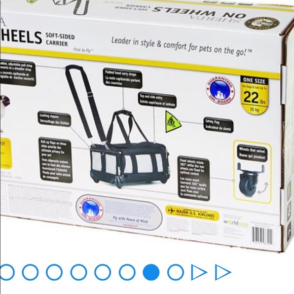 For sale 2 small dogSherpa traveler on wheels—only been used 1 time only